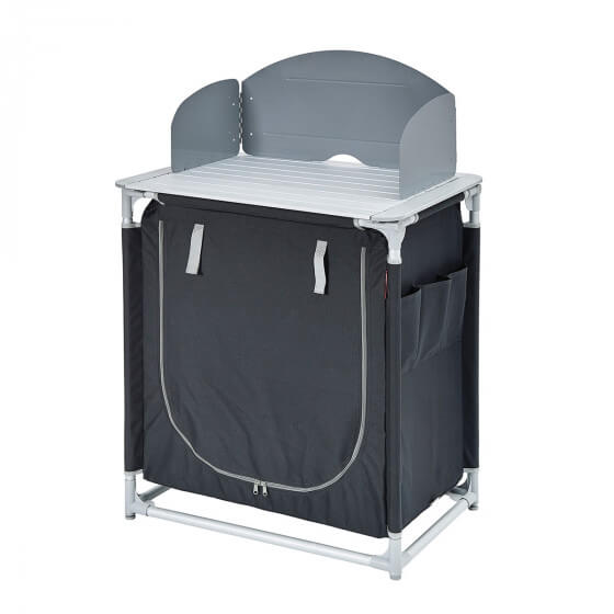 Grey / black simple camping kitchen unit