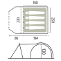 CEYLAN 4XL 4-man camping tent - TRIGANO