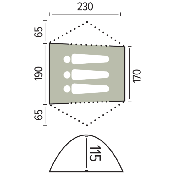 JAYA 3-man hiking tent - JAMET