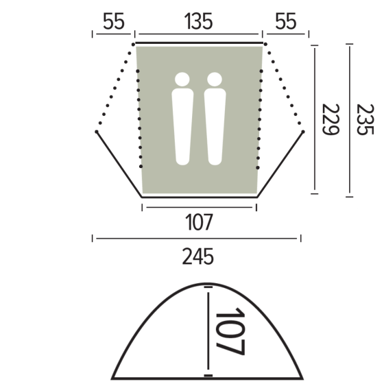 SELLA  2-man hiking tent  - JAMET