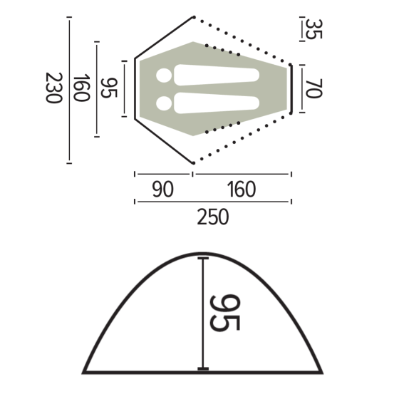 DOLOMITE 2-man moutain tent - JAMET