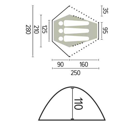 DOLOMITE 3-man moutain tent - JAMET