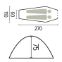SHELTER 2-man hiking tent - JAMET