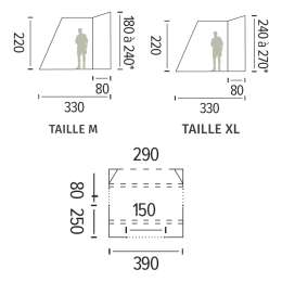 PHUKET Inflatable caravan awning - TRIGANO