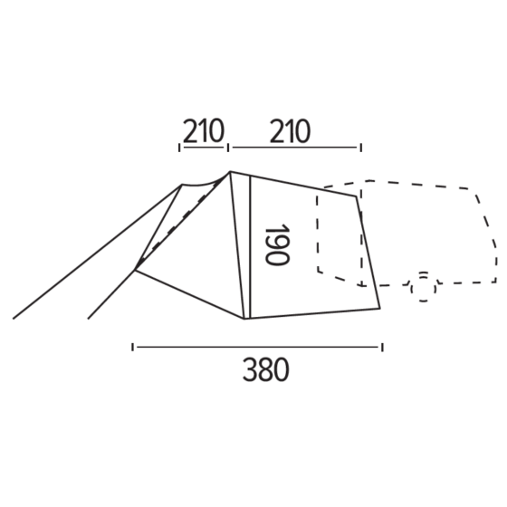 MINI SILVER / low-profile caravan sun canopy