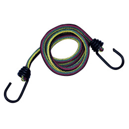Straight bungee cord with 2 steel hooks