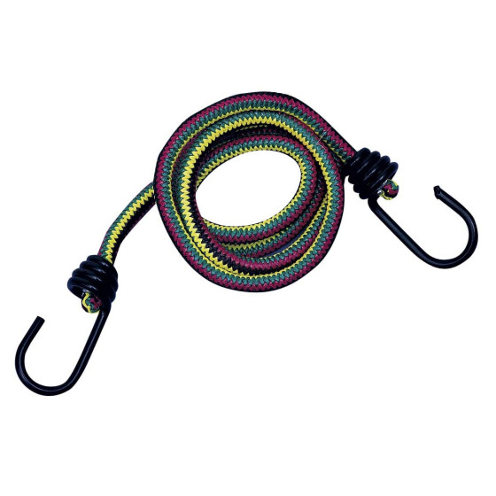 Straight bungee cord with 2 steel hooks