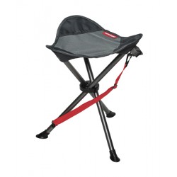 Tabouret 3 pieds ACIER gris / noir