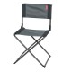 Chaise camping pliante gris/noir
