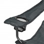 Fauteuil camping ACIER gris noir