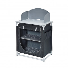 Meuble cuisine camping gris noir