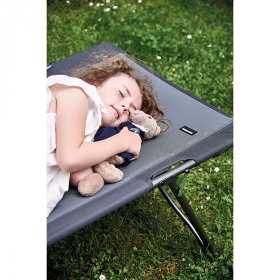 Lit de camp gris/noir