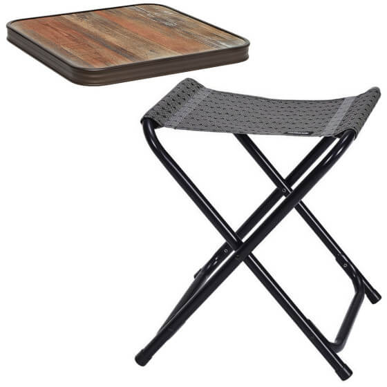 PACK TABLETTE + tabouret pliant COCOON