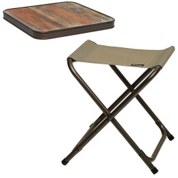 Pack Table d'appoint MOKA - bois flotté