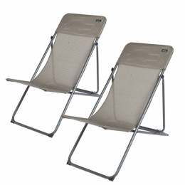Lot 2 chaises longues MOKA