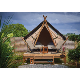 Tente Lodge 2 places Moorea Trigano face