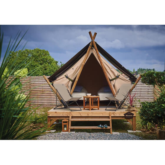 Tente Lodge 2 places Moorea Trigano face