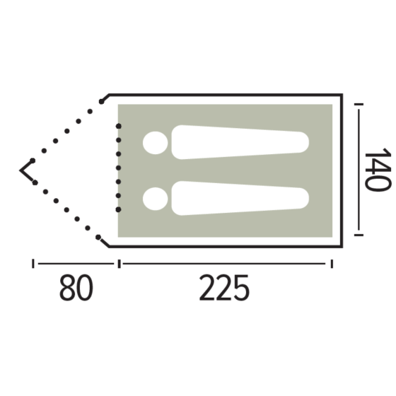 Tente 2 places Mexico Trigano