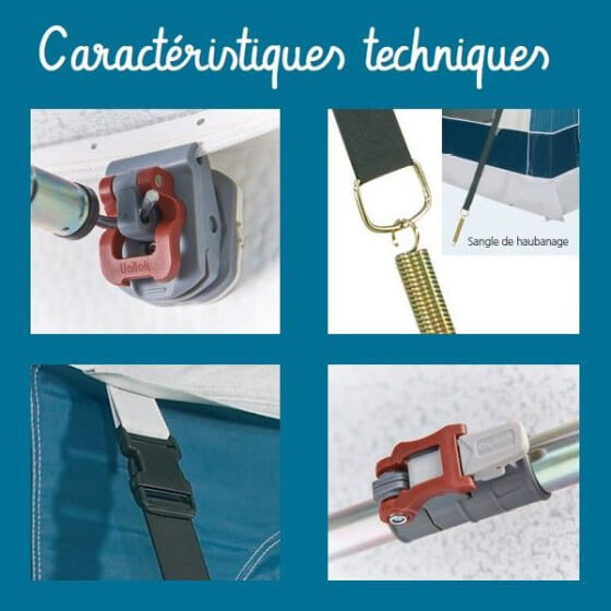 Auvent de caravane AUSTRAL 3m TRIGANO technique