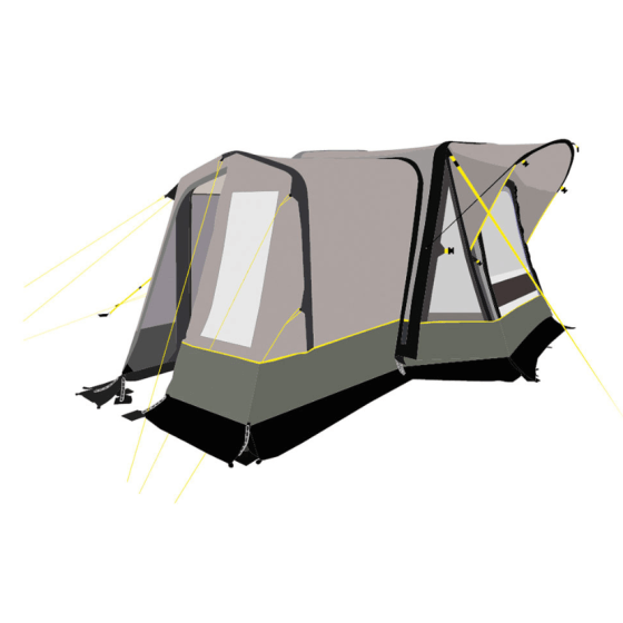 Annexe Auvent de caravane surbaissée gonflable INDIANA