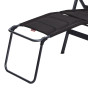 Repose pied du fauteuil camping premium noir