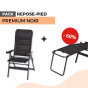 Pack Fauteuil camping premium noir