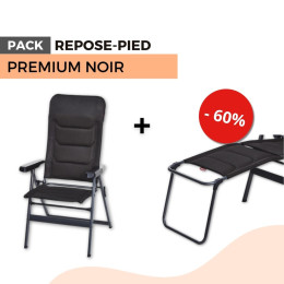 Pack Fauteuil camping premium noir