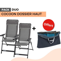 Pack 2 fauteuils COCOON dossier haut + housse