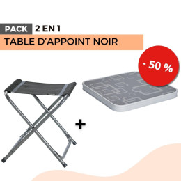 Pack Table d'appoint noir