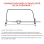 calcul du développé de caravane pour auvent trigano