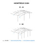 Armature de auvent de MONTREUX 2,50m