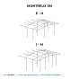 Armature de auvent de MONTREUX 3m