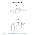 Auvent de caravane MONTREUX 3m