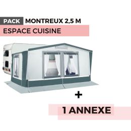 Pack auvent MONTREUX 2,50m - Espace cuisine