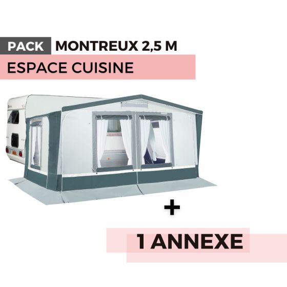 Pack auvent MONTREUX 2,50m - Espace cuisine