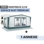 Pack auvent MONTREUX 2,50m - Espace nuit premium