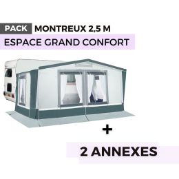 Pack auvent MONTREUX 2,50m - Grand confort