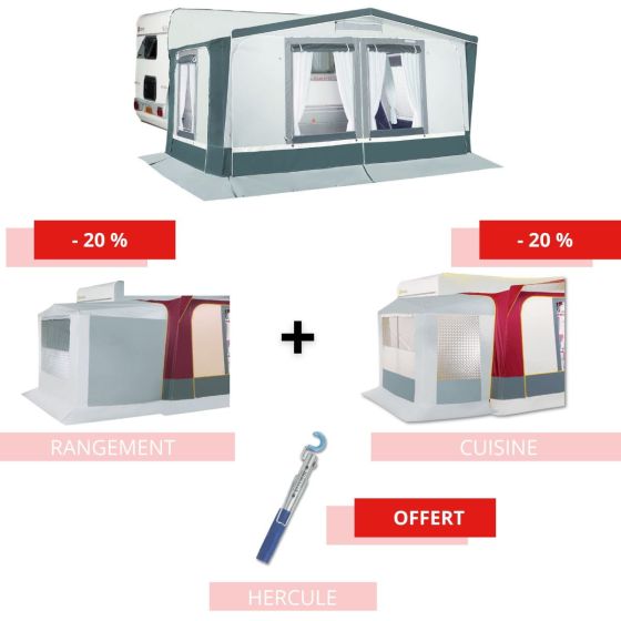 Pack auvent MONTREUX 2,50m - Maxi espace