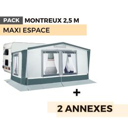 Pack auvent MONTREUX 2,50m - Maxi espace