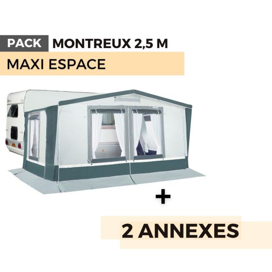 Pack auvent MONTREUX 2,50m - Maxi espace