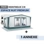 Pack auvent MONTREUX 3m - Espace nuit premium