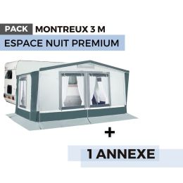 Pack auvent MONTREUX 3m - Espace nuit premium