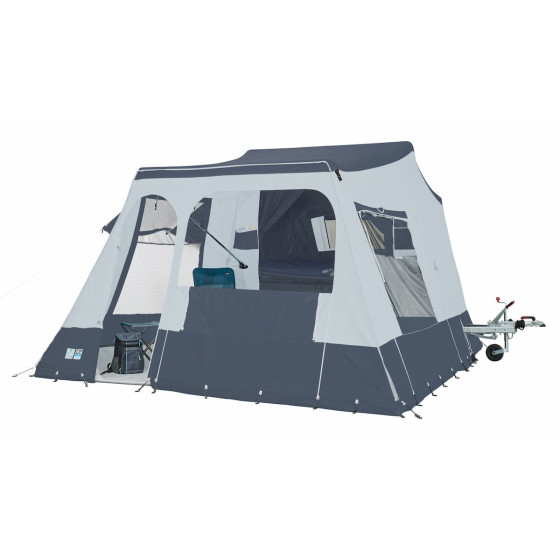 Caravane pliante JAMET Compact - façade ouverte