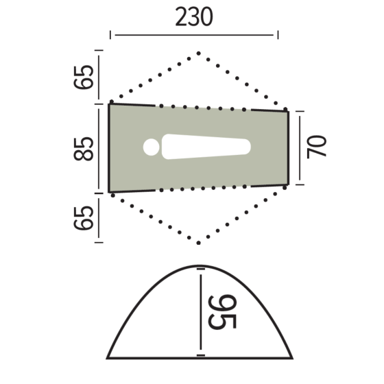 Tente montagne 1 place Jamet JAYA 1