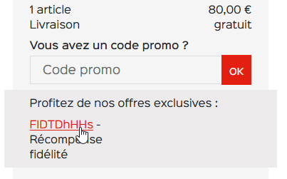 Utilser son bon d'achat 1