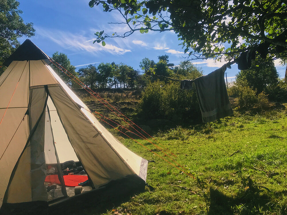 Cherokee camping sauvage